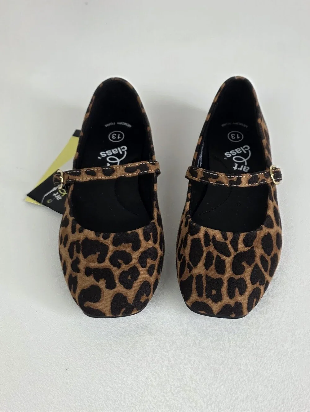 Girls' Leopard Mary Jane Flats in Brown and Black!